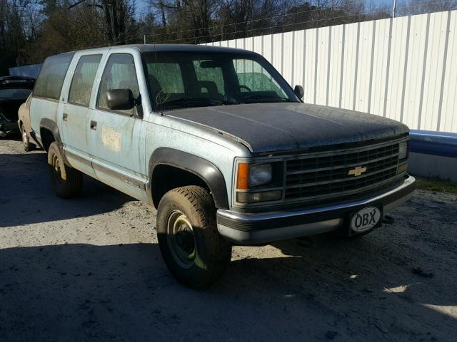 1GNGK26N9PJ413201 - 1993 CHEVROLET SUBURBAN K BLUE photo 1