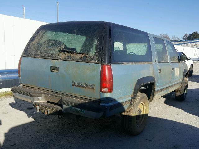 1GNGK26N9PJ413201 - 1993 CHEVROLET SUBURBAN K BLUE photo 4