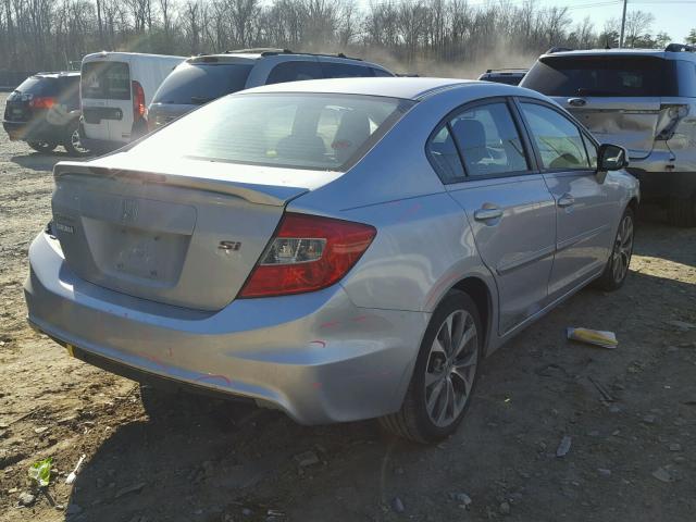 2HGFB6E58CH700734 - 2012 HONDA CIVIC SI SILVER photo 4