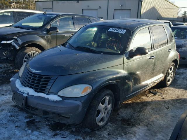 3C8FY4BB61T654349 - 2001 CHRYSLER PT CRUISER GREEN photo 2