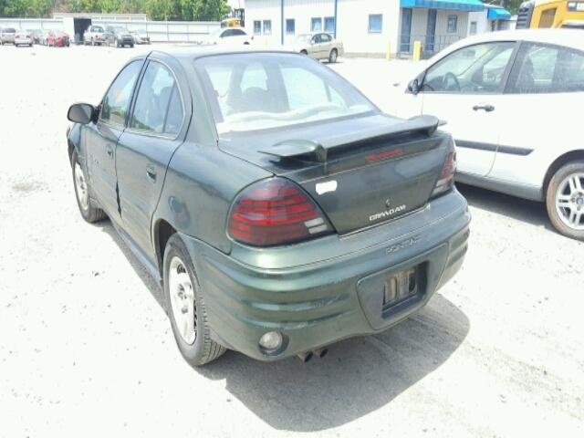 1G2NE52TXYM758139 - 2000 PONTIAC GRAND AM S მწვანე ფოტო 3