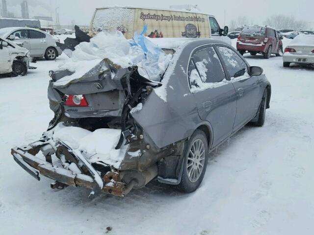 2HHES36885H100393 - 2005 ACURA 1.7EL PREM GRAY photo 4