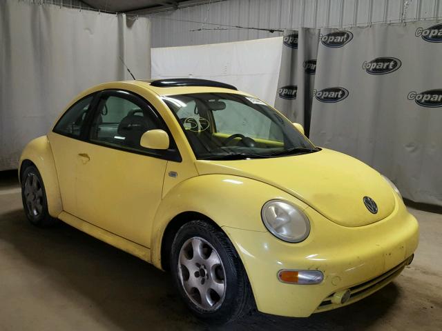 3VWCF21C1YM412773 - 2000 VOLKSWAGEN NEW BEETLE YELLOW photo 1