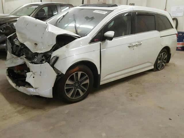 5FNRL5H91EB044855 - 2014 HONDA ODYSSEY TO WHITE photo 2