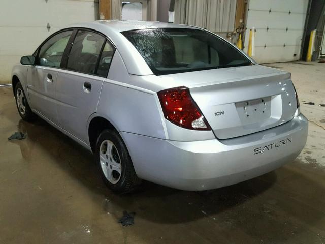 1G8AG52F43Z158446 - 2003 SATURN ION LEVEL SILVER photo 3