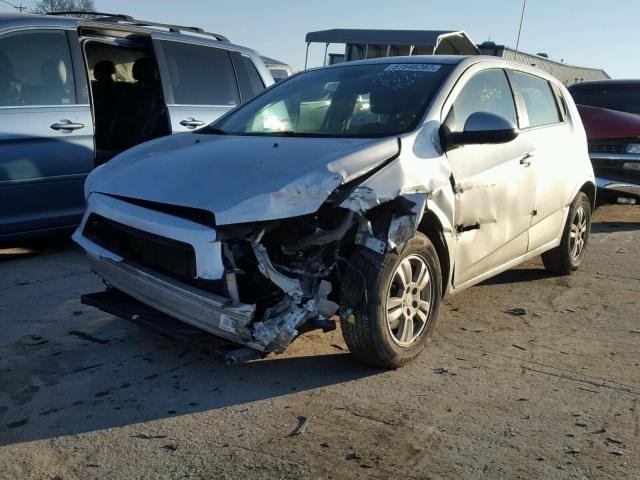 1G1JC6SH2D4175472 - 2013 CHEVROLET SONIC LT SILVER photo 2