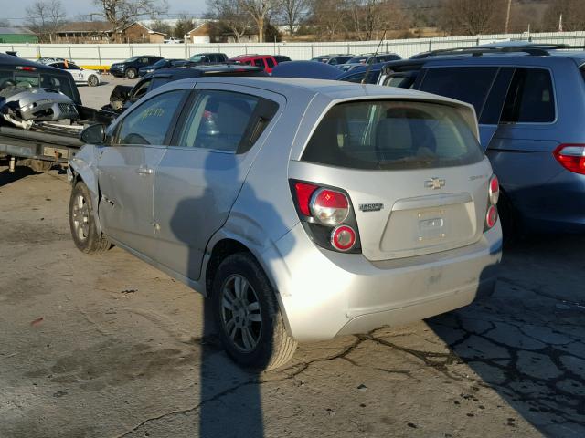 1G1JC6SH2D4175472 - 2013 CHEVROLET SONIC LT SILVER photo 3