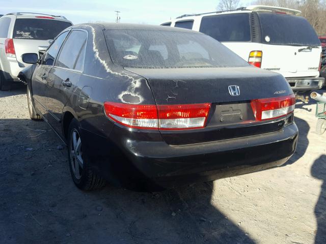 1HGCM56654A051666 - 2004 HONDA ACCORD EX BLACK photo 3