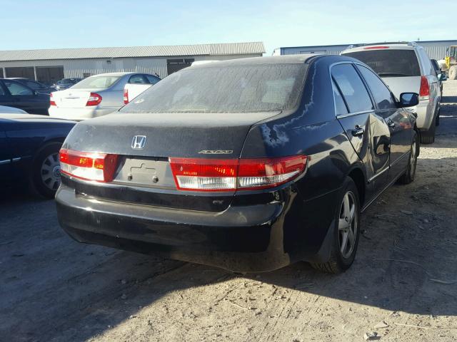 1HGCM56654A051666 - 2004 HONDA ACCORD EX BLACK photo 4