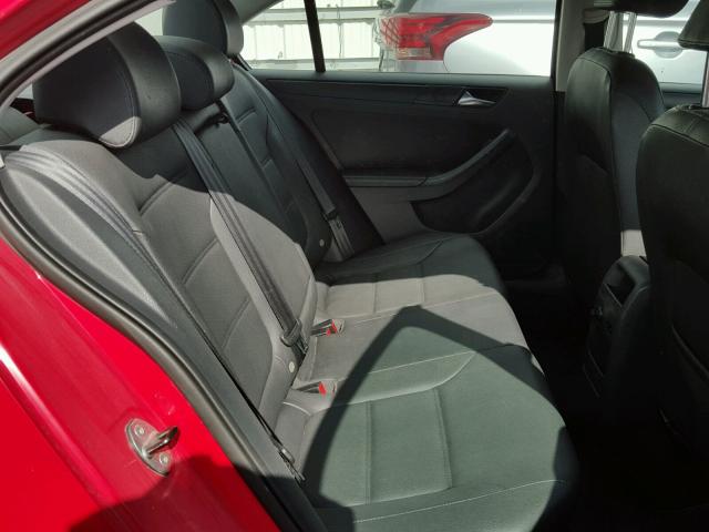 3VWDZ7AJ9BM355687 - 2011 VOLKSWAGEN JETTA SE 红色 照片 6