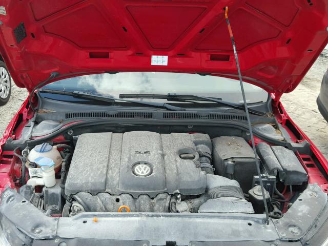 3VWDZ7AJ9BM355687 - 2011 VOLKSWAGEN JETTA SE 红色 照片 7