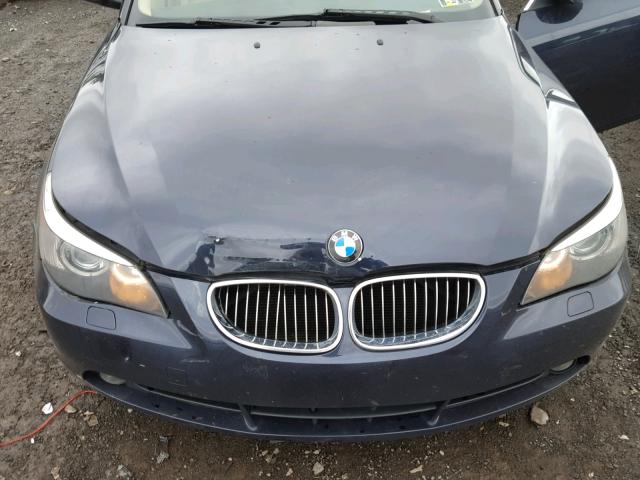 WBANF73596CG69475 - 2006 BMW 530 XI BLUE photo 7