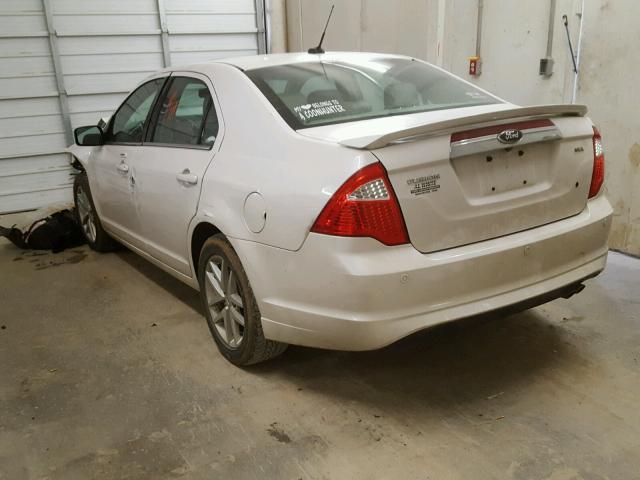 3FAHP0JA8CR389387 - 2012 FORD FUSION SEL WHITE photo 3