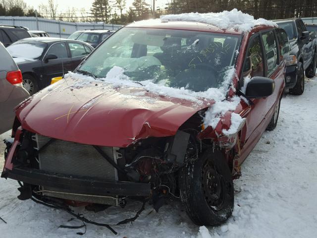 2D4RN4DE4AR171849 - 2010 DODGE GRAND CARA RED photo 2