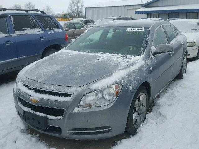 1G1ZH57B18F166601 - 2008 CHEVROLET MALIBU 1LT GRAY photo 2