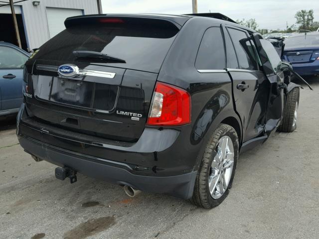 2FMDK4KC6CBA07611 - 2012 FORD EDGE LIMIT BLACK photo 4