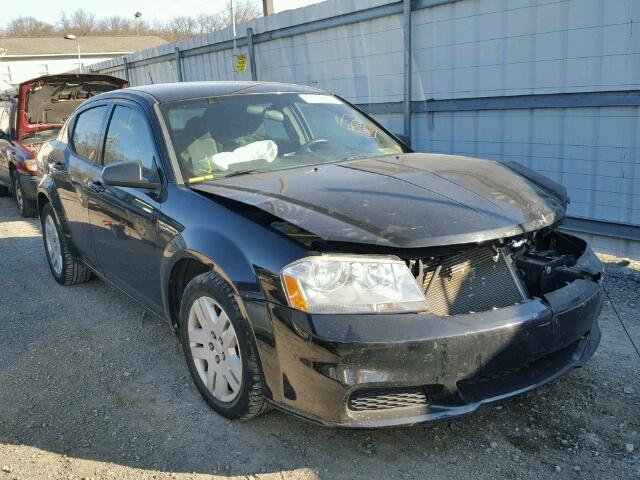 1C3CDZAB4CN170265 - 2012 DODGE AVENGER SE BLACK photo 1