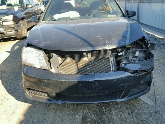 1C3CDZAB4CN170265 - 2012 DODGE AVENGER SE BLACK photo 9