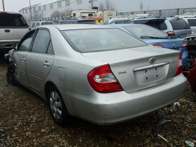 JTDBE32K630171964 - 2003 TOYOTA CAMRY LE SILVER photo 3