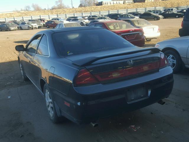 1HGCG22551A006614 - 2001 HONDA ACCORD EX BLACK photo 3