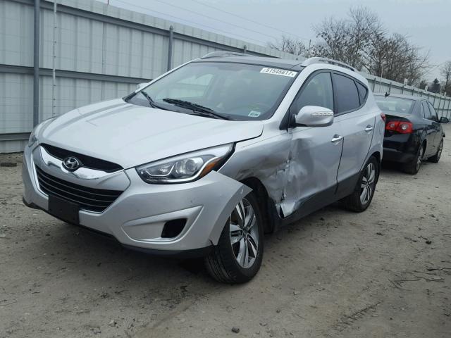 KM8JUCAG0EU907154 - 2014 HYUNDAI TUCSON GLS SILVER photo 2