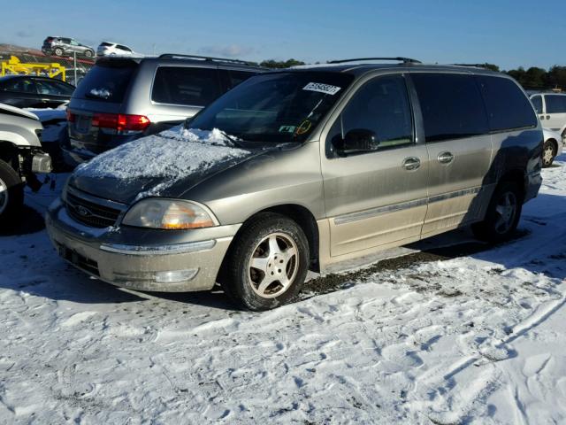 2FMZA5344YBB02312 - 2000 FORD WINDSTAR S BROWN photo 2