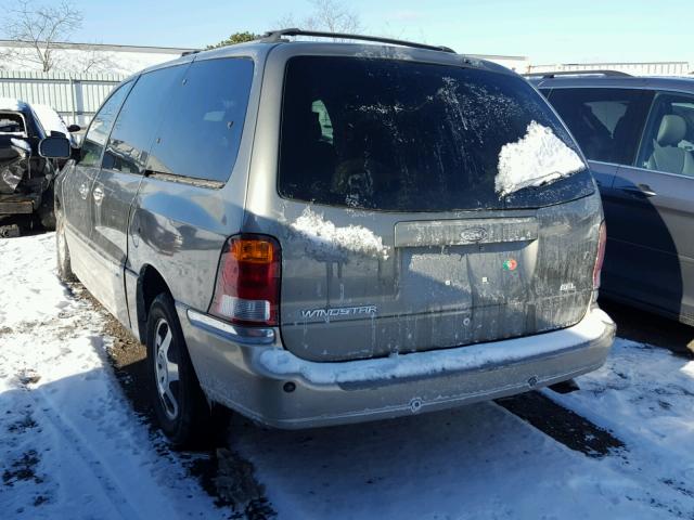 2FMZA5344YBB02312 - 2000 FORD WINDSTAR S BROWN photo 3