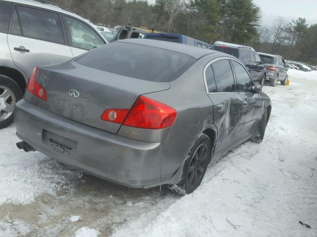 JNKCV51F16M613937 - 2006 INFINITI G35 GRAY photo 4