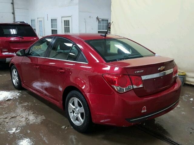 1G1PF5SC5C7284019 - 2012 CHEVROLET CRUZE LT RED photo 3