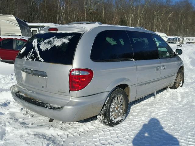 2C8GT64L21R264579 - 2001 CHRYSLER TOWN & COU Gümüş foto 4