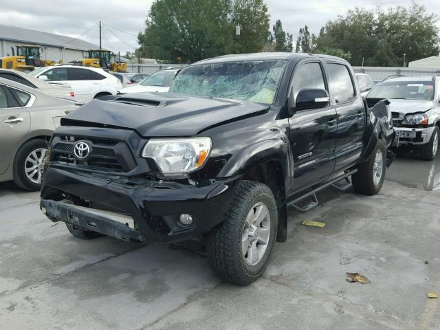 5TFJU4GN7DX031146 - 2013 TOYOTA TACOMA DOU BLACK photo 2