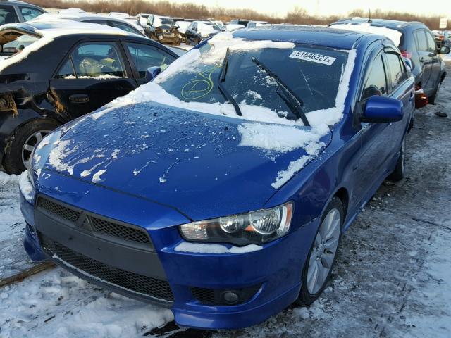 JA3AU86U28U011523 - 2008 MITSUBISHI LANCER GTS BLUE photo 2