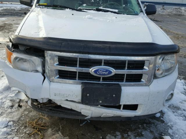 1FMCU9DG5CKB68699 - 2012 FORD ESCAPE XLT WHITE photo 7