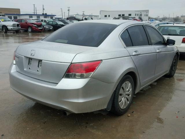 JHMCP26348C070731 - 2008 HONDA ACCORD LX SILVER photo 4