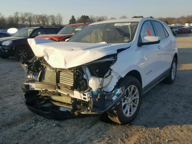 2GNAXJEV2J6108582 - 2018 CHEVROLET EQUINOX LT WHITE photo 2