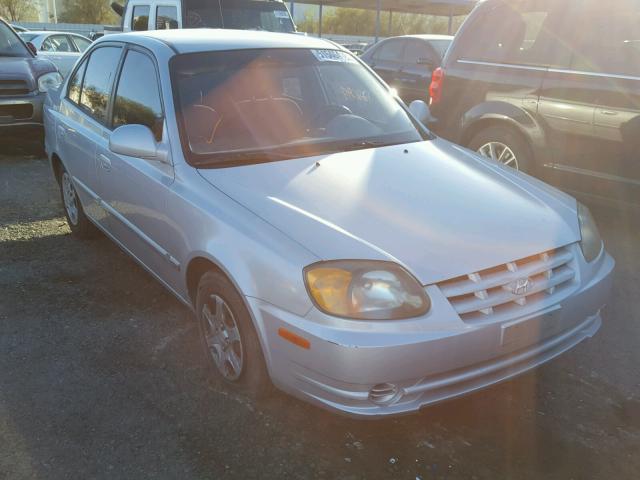 KMHCG45CX3U473304 - 2003 HYUNDAI ACCENT SILVER photo 1