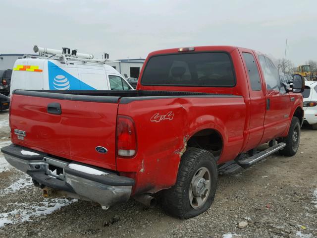 1FTSX21P77EA32324 - 2007 FORD F250 SUPER RED photo 4