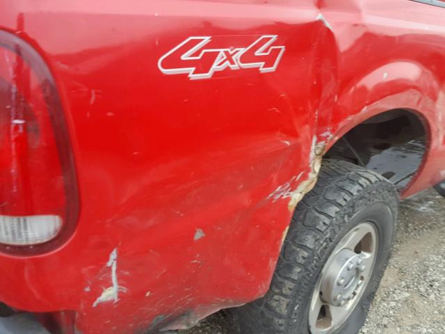 1FTSX21P77EA32324 - 2007 FORD F250 SUPER RED photo 9