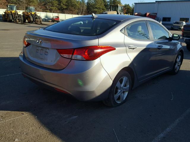 KMHDH4AEXBU113361 - 2011 HYUNDAI ELANTRA GL GRAY photo 4