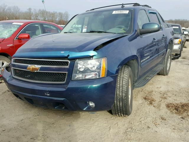 3GNEC12067G174488 - 2007 CHEVROLET AVALANCHE BLUE photo 2