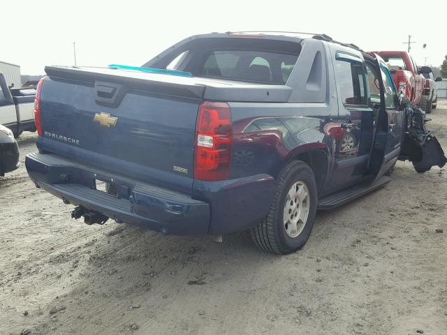 3GNEC12067G174488 - 2007 CHEVROLET AVALANCHE BLUE photo 4