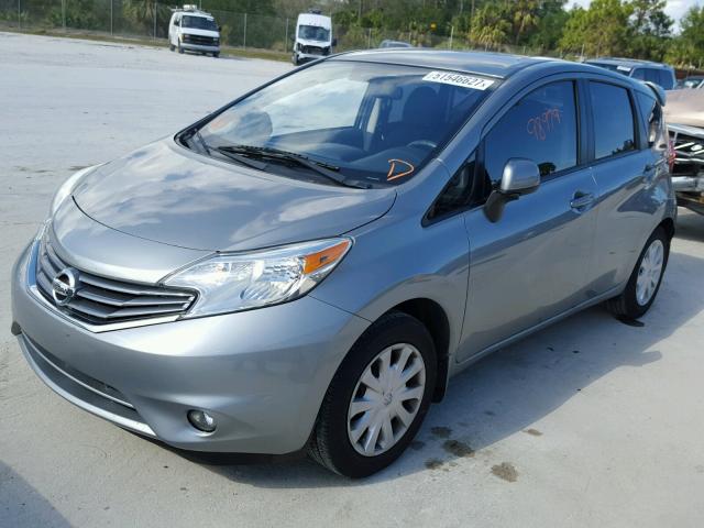 3N1CE2CP5EL400975 - 2014 NISSAN VERSA NOTE GRAY photo 2