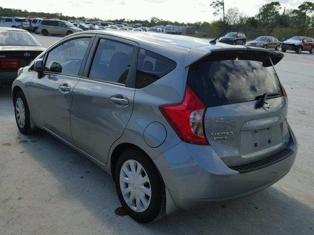 3N1CE2CP5EL400975 - 2014 NISSAN VERSA NOTE GRAY photo 3