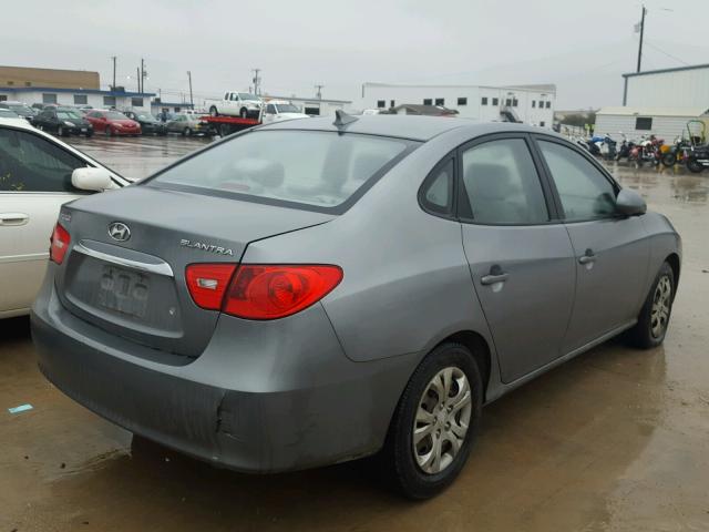 KMHDU4AD4AU115415 - 2010 HYUNDAI ELANTRA BL GRAY photo 4