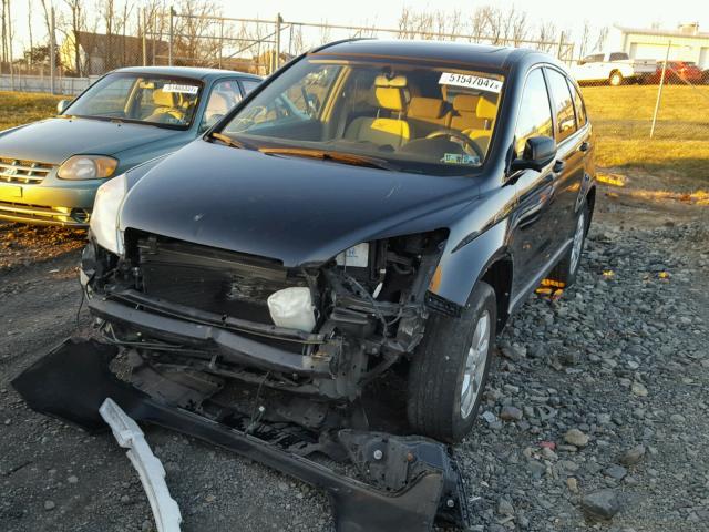 JHLRE48528C028654 - 2008 HONDA CR-V EX BLACK photo 2