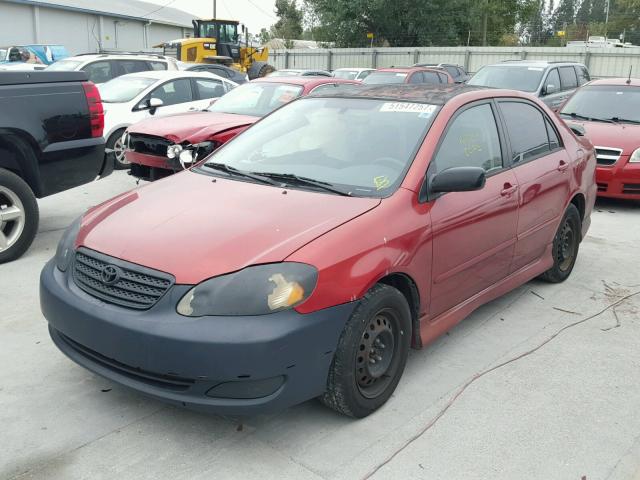 1NXBR30E07Z863763 - 2007 TOYOTA COROLLA CE RED photo 2