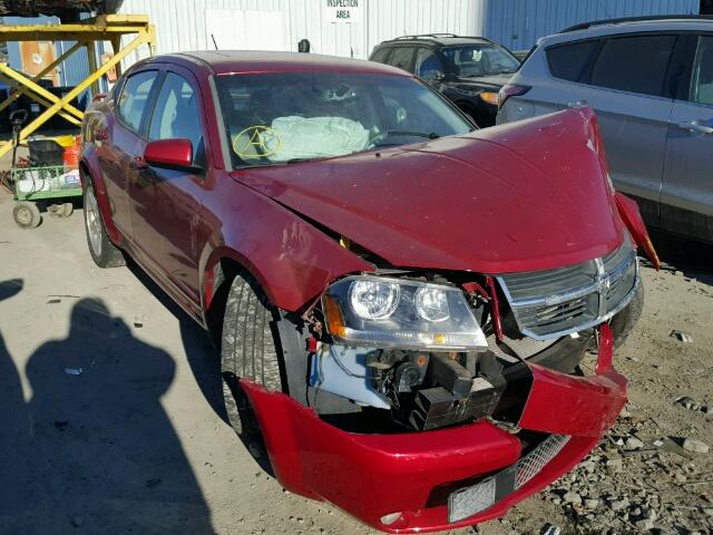 1B3LC76MX8N667827 - 2008 DODGE AVENGER R/ BURGUNDY photo 1