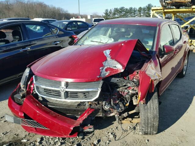 1B3LC76MX8N667827 - 2008 DODGE AVENGER R/ BURGUNDY photo 2