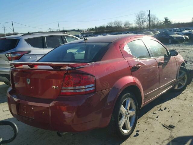 1B3LC76MX8N667827 - 2008 DODGE AVENGER R/ BURGUNDY photo 4