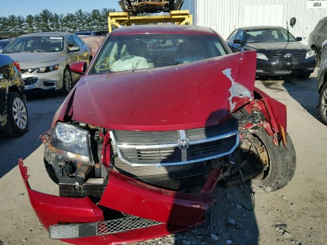 1B3LC76MX8N667827 - 2008 DODGE AVENGER R/ BURGUNDY photo 9